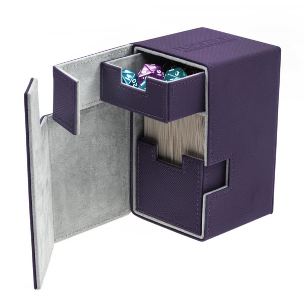 Ultimate Guard Flip n Tray XenoSkin Deck Box Purple 100+ Ultimate Guard Flip n Tray XenoSkin Deck Box Purple 100+